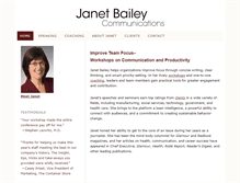 Tablet Screenshot of janetbailey.com